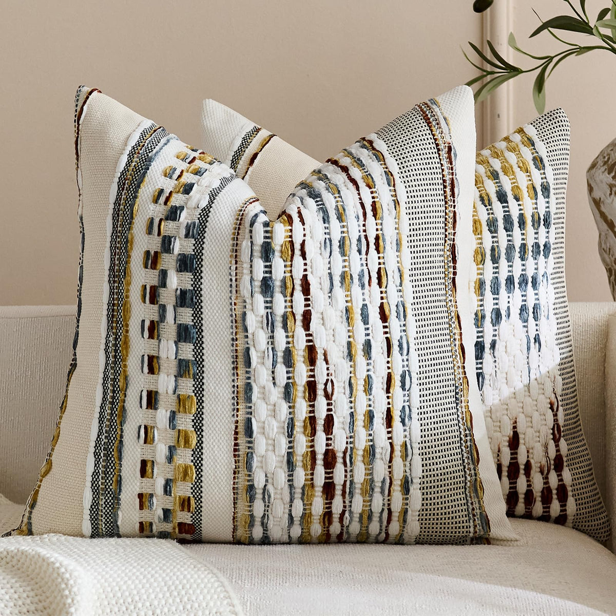 Throw pillow covers