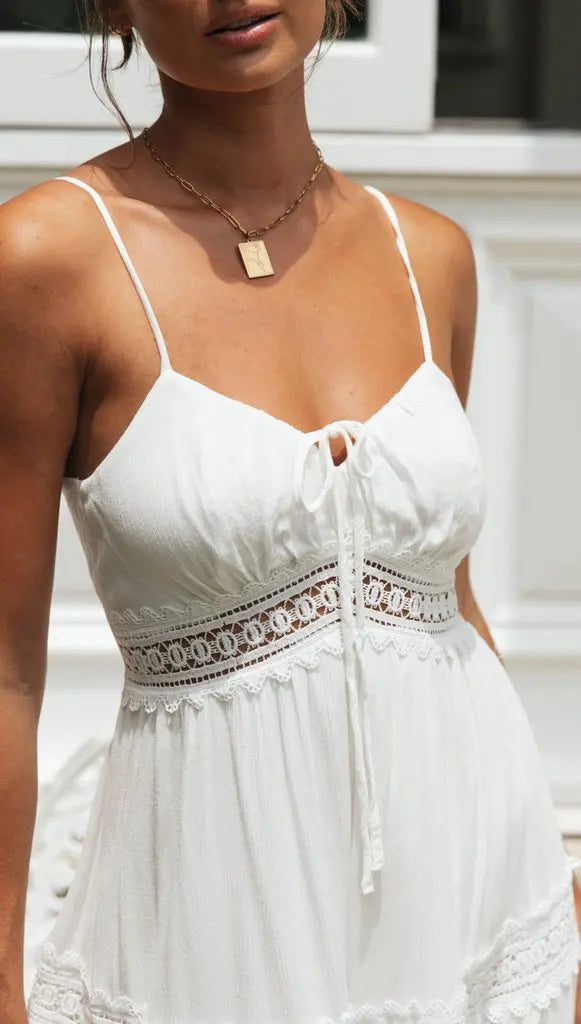2026 Women Sexy Flower Crochet Long Dress V-Neck Sleeveless High Waist Women Summer Boho Dress Womens Clothes Vestidos