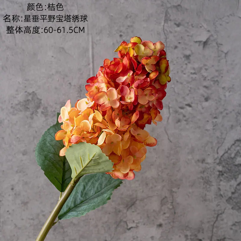 4Pcs Artificial Decoration Hydrangea Silk Flower for Home Decor Fake Hydrangea Wedding Table Floral Arrangement Party Bouquet
