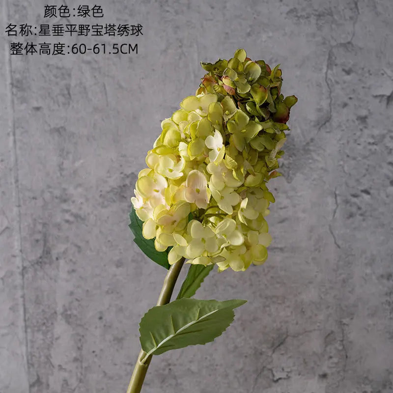 4Pcs Artificial Decoration Hydrangea Silk Flower for Home Decor Fake Hydrangea Wedding Table Floral Arrangement Party Bouquet