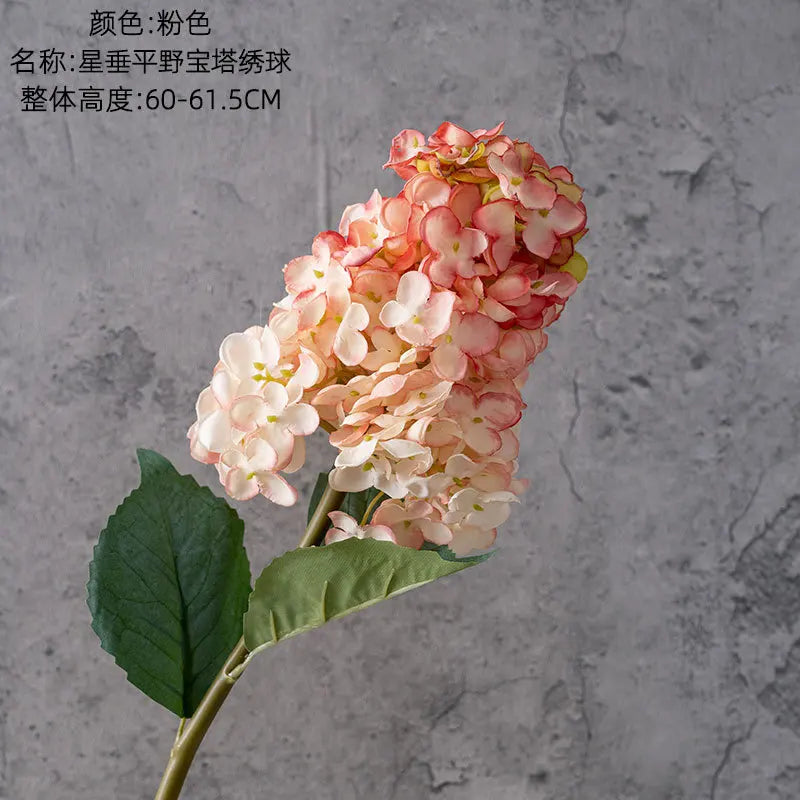 4Pcs Artificial Decoration Hydrangea Silk Flower for Home Decor Fake Hydrangea Wedding Table Floral Arrangement Party Bouquet