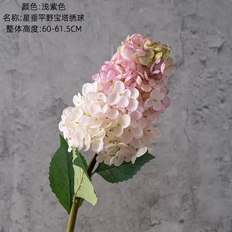 4Pcs Artificial Decoration Hydrangea Silk Flower for Home Decor Fake Hydrangea Wedding Table Floral Arrangement Party Bouquet