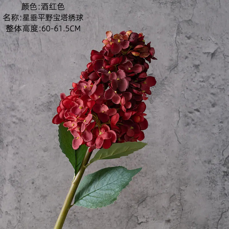4Pcs Artificial Decoration Hydrangea Silk Flower for Home Decor Fake Hydrangea Wedding Table Floral Arrangement Party Bouquet