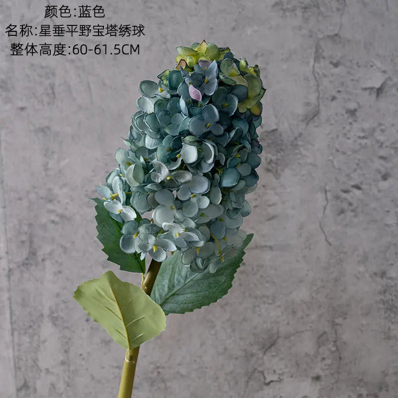 4Pcs Artificial Decoration Hydrangea Silk Flower for Home Decor Fake Hydrangea Wedding Table Floral Arrangement Party Bouquet