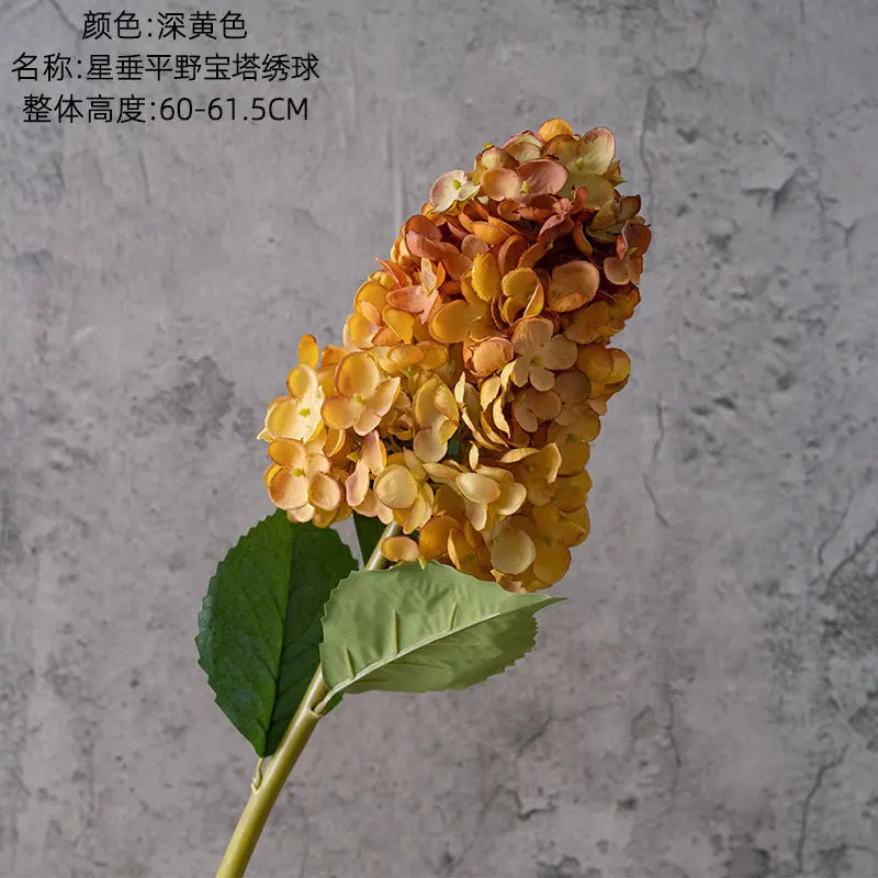 4Pcs Artificial Decoration Hydrangea Silk Flower for Home Decor Fake Hydrangea Wedding Table Floral Arrangement Party Bouquet