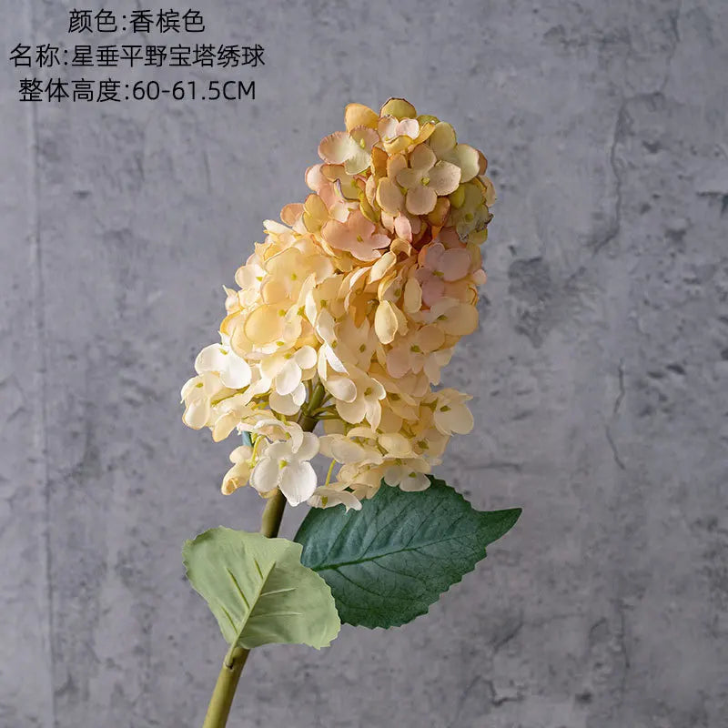 4Pcs Artificial Decoration Hydrangea Silk Flower for Home Decor Fake Hydrangea Wedding Table Floral Arrangement Party Bouquet