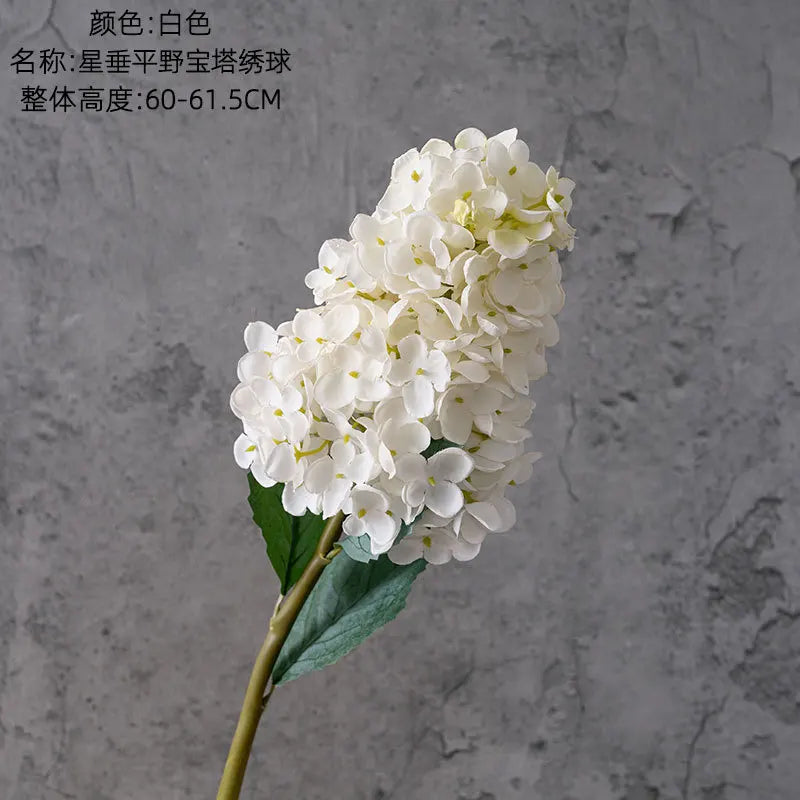4Pcs Artificial Decoration Hydrangea Silk Flower for Home Decor Fake Hydrangea Wedding Table Floral Arrangement Party Bouquet